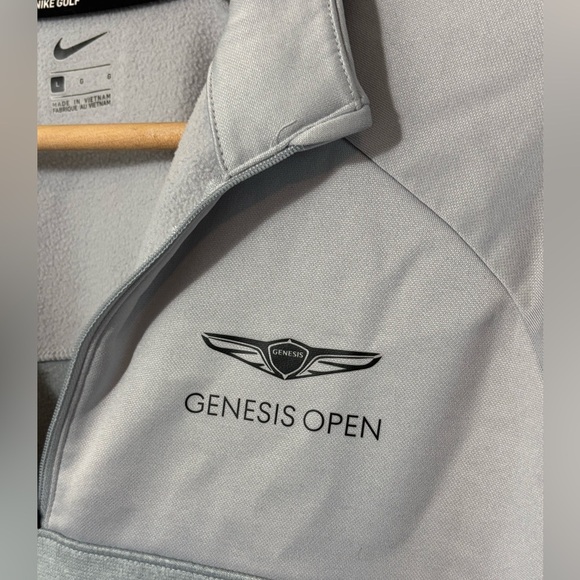 Nike Gold Men’s Gray Pullover 1/4 Zip Genesis Open Size Large | athletic apparel - Picture 2 of 5